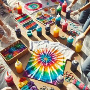 TALLER DE CAMISETAS TIE DYE