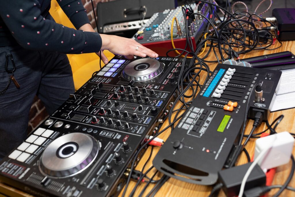 close up equipment at the disco in the club 2026 01 08 05 33 45 utc