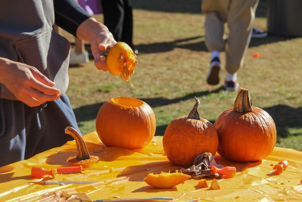 male carving pumpkins with carving tools during a 2026 01 07 06 22 13 utc